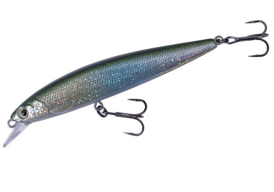 Vobler Major Craft Ceana Jerkbait 90sps Shallow 9cm 10gr #002 Green Back Silver