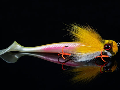 Vobler Coada De Rezerva Blackbay Blacktail Shad Custom 19cm 75g Albino
