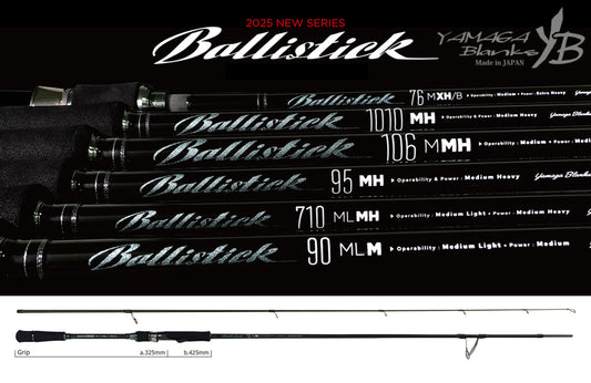 Lanseta Spinning Yamaga Blanks Yamaga Ballistick 710ml-mh 2.394 2-40gr Fuji Sic K Titanium