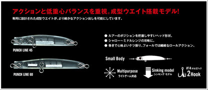 Vobler Apia Punch Line 60 5gr 60mm 01 Kanamaru Galaxy