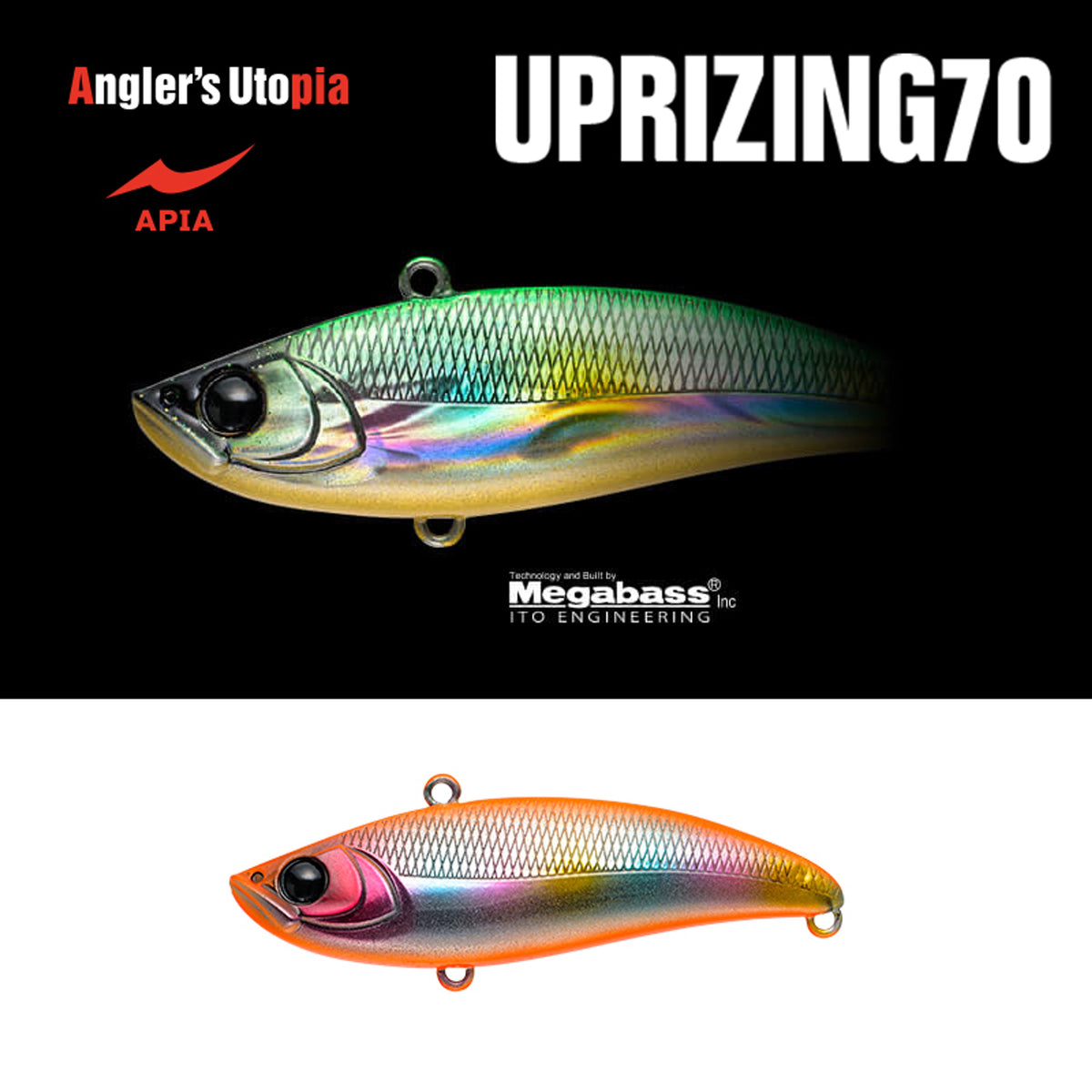 Vobler Apia Uprizing 70 14gr 70mm 04 Orange Silver Candy