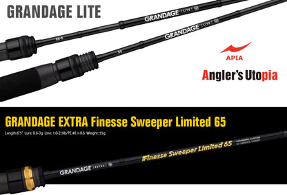 Lanseta Spinning Apia Apia Grandage Lite 65 Finesse Sweeper Limited 1.96m 0.6-3gr