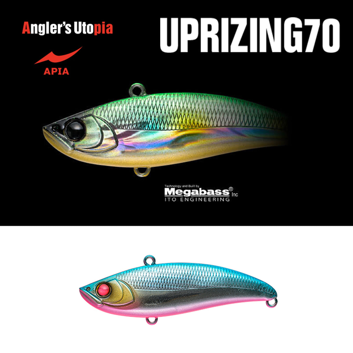Vobler Apia Uprizing 70hw 18gr 70mm 10 Bp Metalic