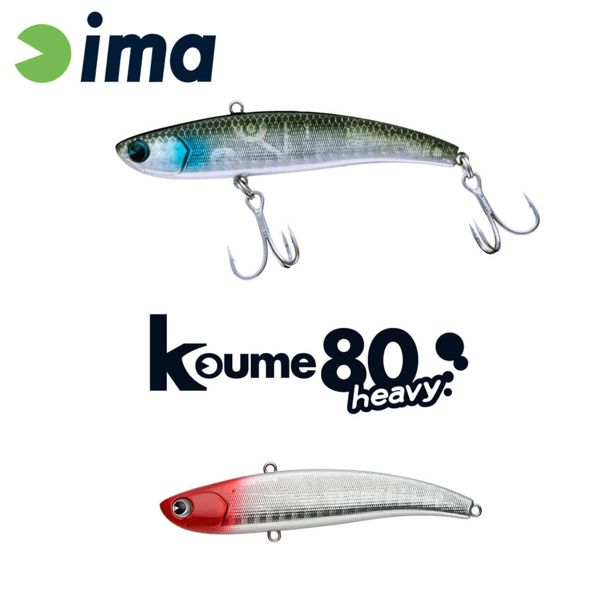 Vobler Ima Koume Vibration 80 Heavy 80mm 20gr 101 Red Head