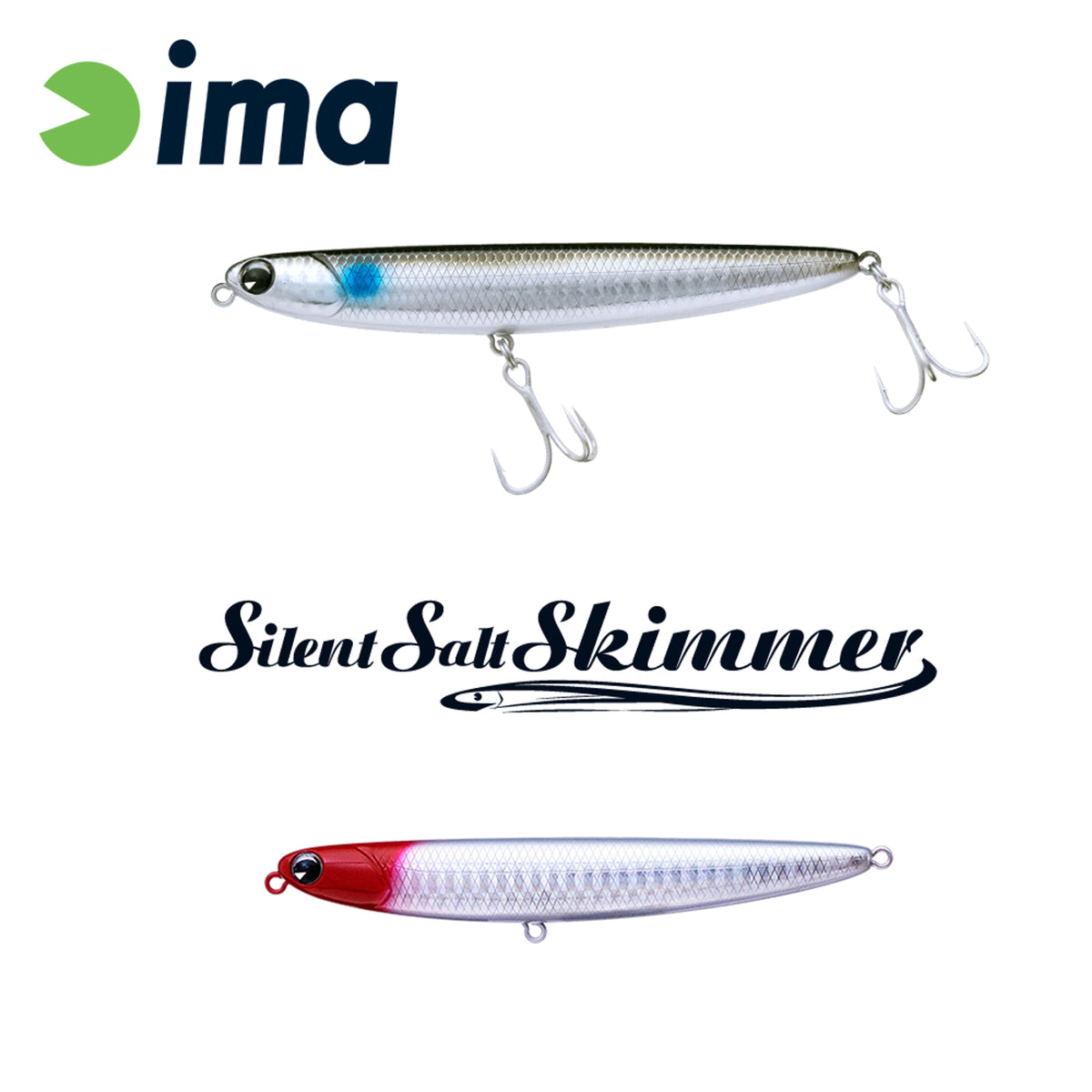 Vobler Ima Silent Salt Skimmer 110mm 13gr 101 Red Head