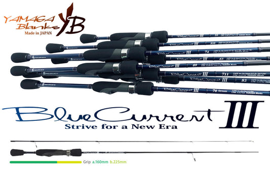 Lanseta Spinning Yamaga Blanks Yamaga Blue Current Iii 510 1.775m 0.3-4.5gr