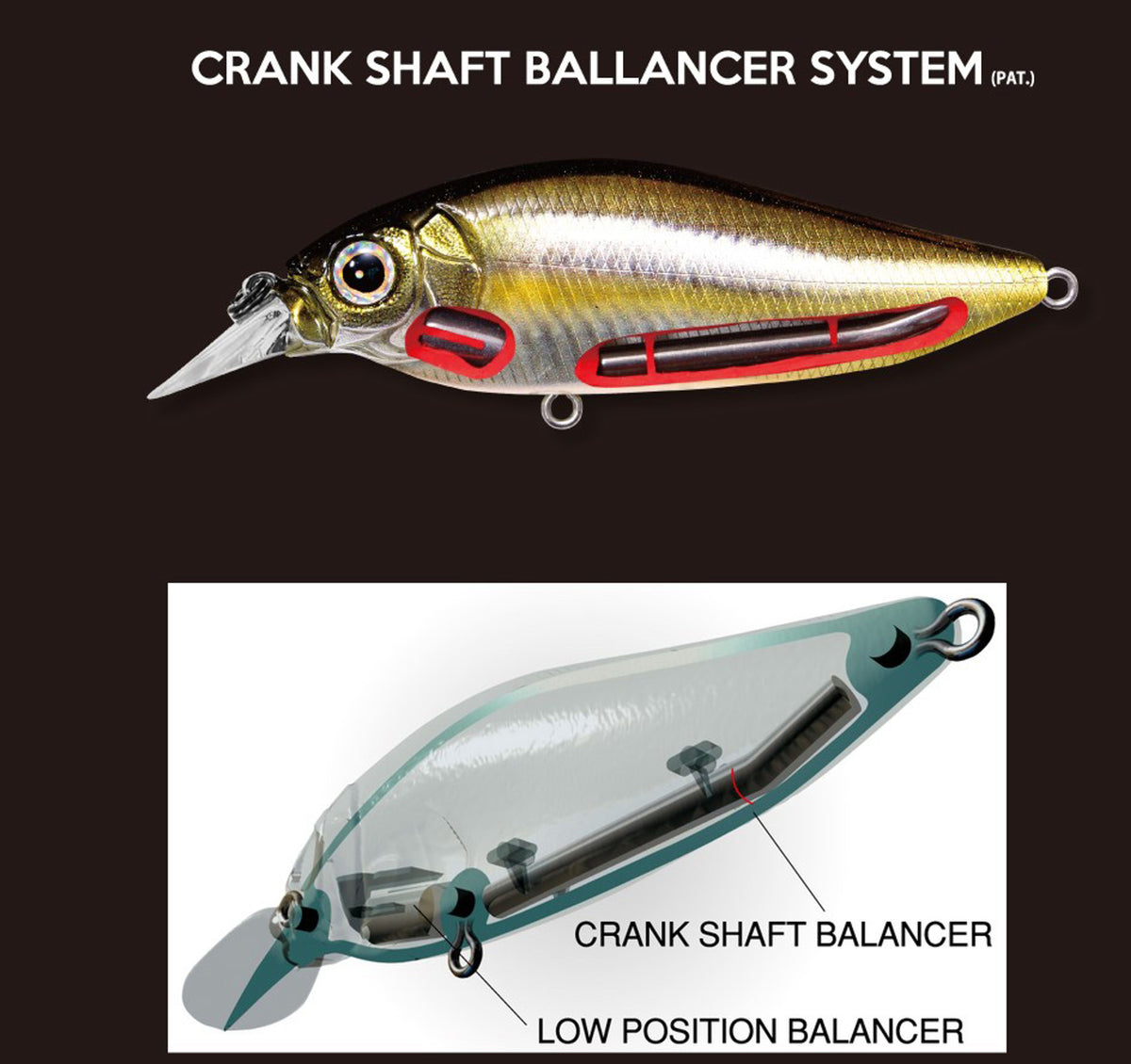 Vobler Megabass Diving Flapslap 77mm 10.5gr Mat Tiger