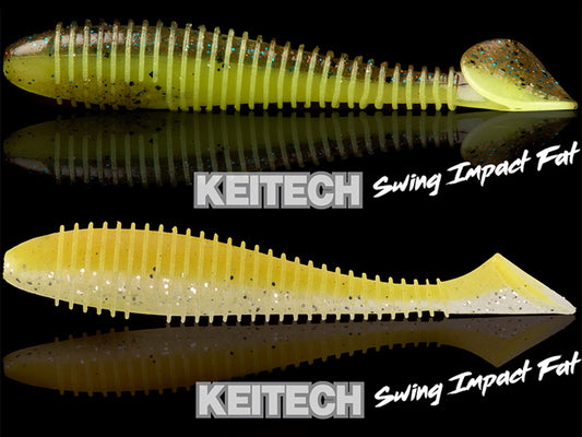 Naluca Soft Shad Keitech Swing Impact Fat Mystic Chartreuse Ea#23t 8.4cm