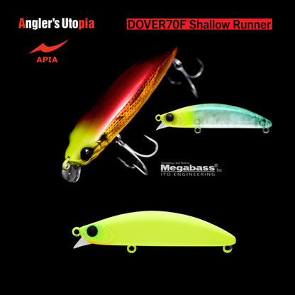 Vobler Apia Dover 70f Shallow Runner 70mm 8.5gr 10 All Chart