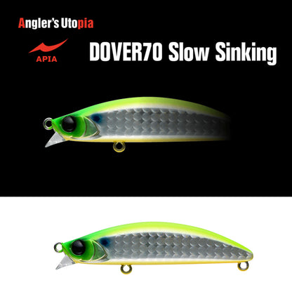 Vobler Apia Dover 70 Slow Sinking 70mm 10gr 10 Lgh Chart Back