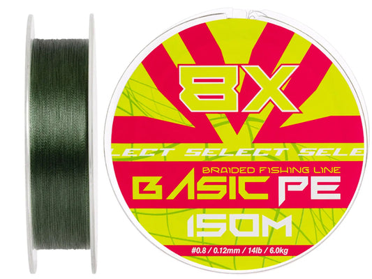 Fir Textil Select Basic Pe 8x Green 150m #1 / 0.14mm / 8.2kg