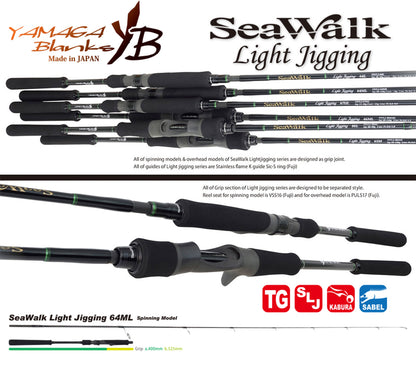 Lanseta Spinning Yamaga Blanks Yamaga Seawalk Light Jigging 64ml 1.935m 50gr
