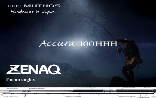 Lanseta Spinning Zenaq Zenaq Muthos Accura 100h K 10'0" 304cm 30-200gr Fuji Titanium Sic