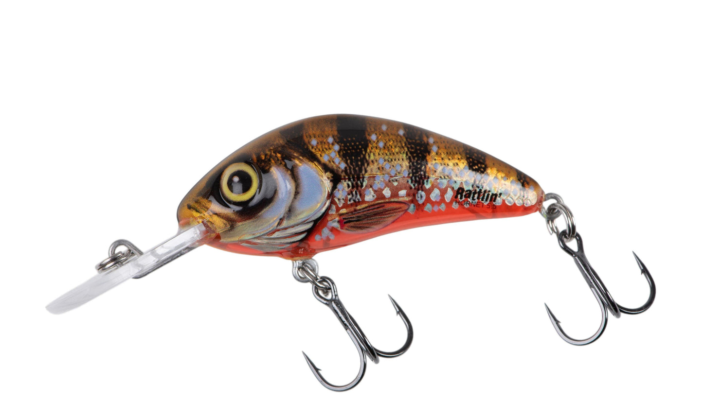 Vobler Salmo Vobler Plutitor Rattlin' Hornet 5.5cm Floating Yellow Holographic Perch