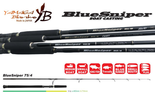 Lanseta Spinning Yamaga Blanks Yamaga Blue Sniper 75/4 2.26m 30-100gr