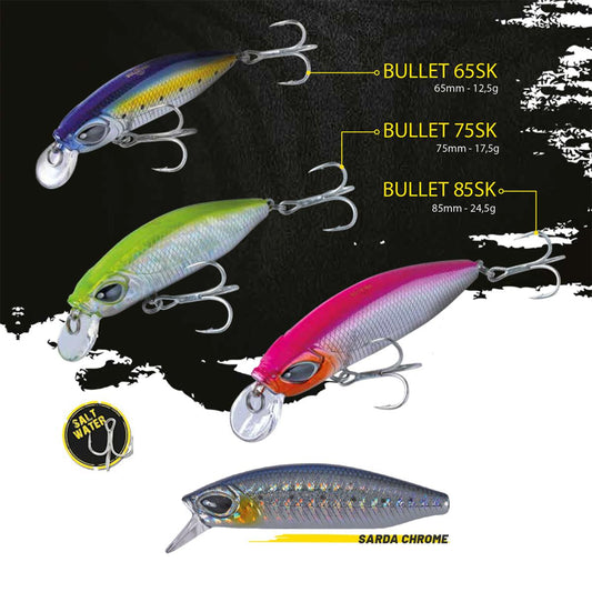 Vobler Herakles Bullet 75sk 7.5cm 17.5gr Sarda Chrome