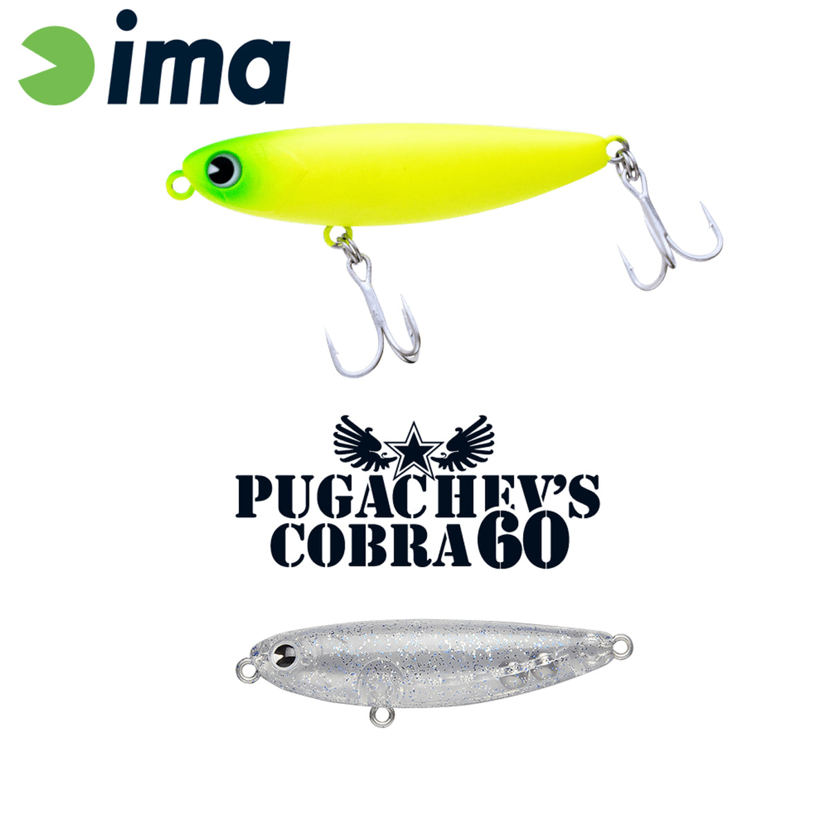 Vobler Ima Pugachevs Cobra 60 60mm 6gr 101 Shiomi Sparkle