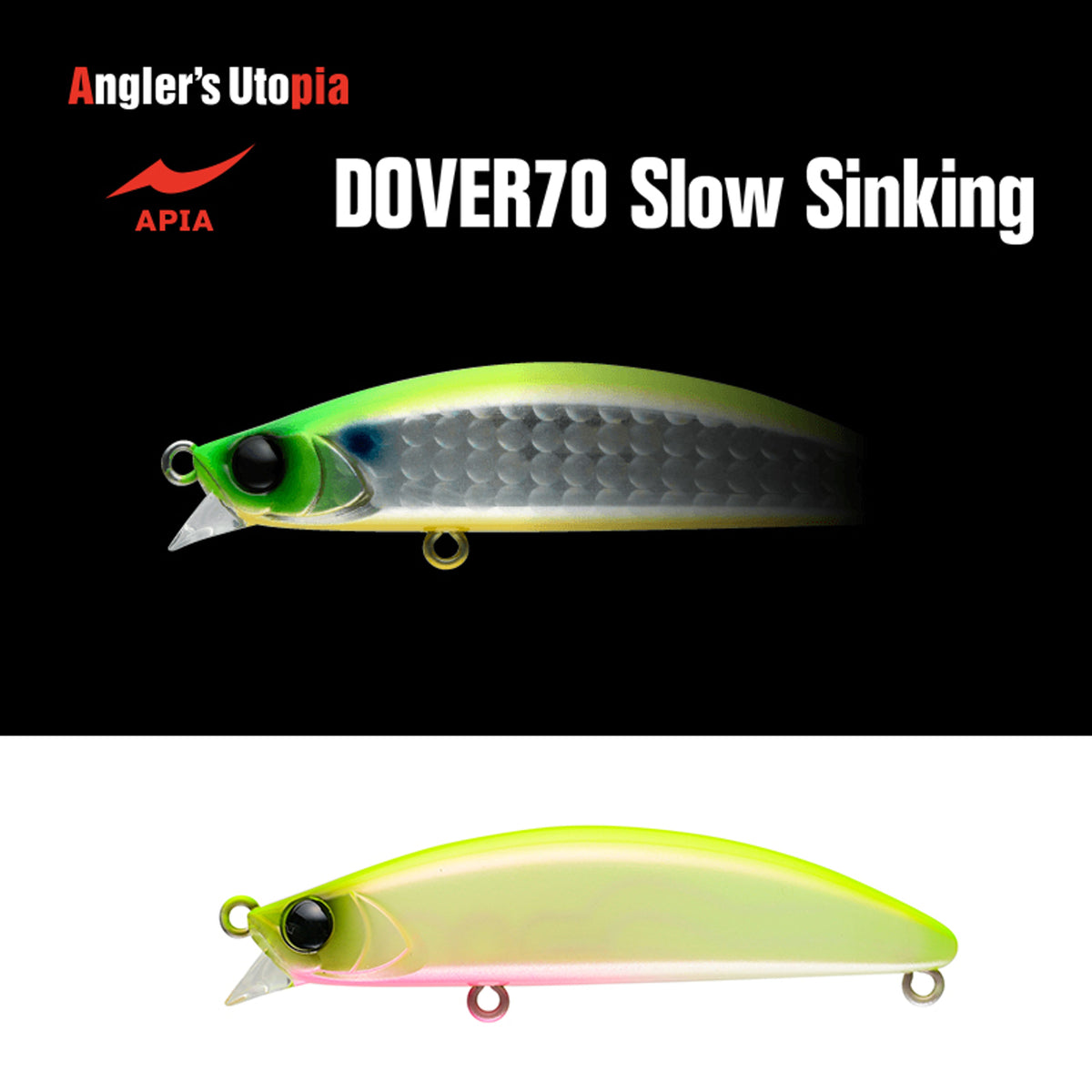 Vobler Apia Dover 70 Slow Sinking 70mm 10gr 02 Chart Back Pearl