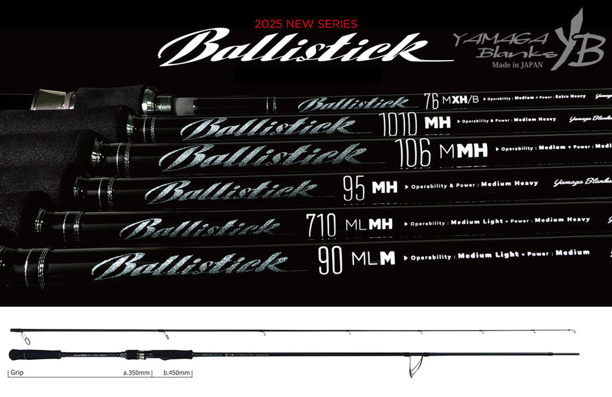Lanseta Spinning Yamaga Blanks Yamaga Ballistick 90ml-m 2.748 5-35gr Fuji Sic K Titanium