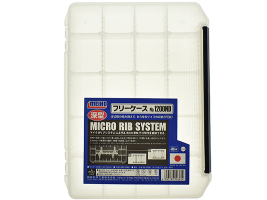 Cutie Meiho Meiho Free Case Micro Rib System 1200nd Clear
