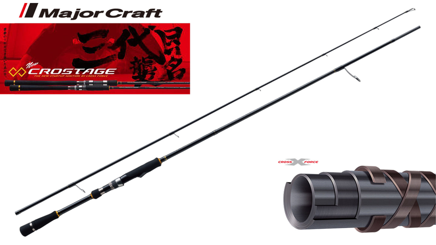 Lanseta Spinning Major Craft Lanseta Major Craft Crostage Crx-702ml/s R.fast 2.13m 6-28gr