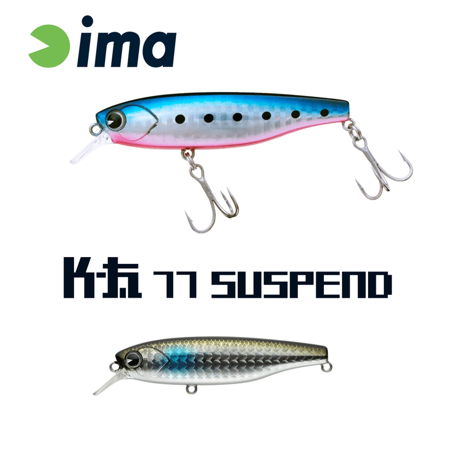 Vobler Ima K-fat 77 Suspend 77mm 12gr 009 Mullet
