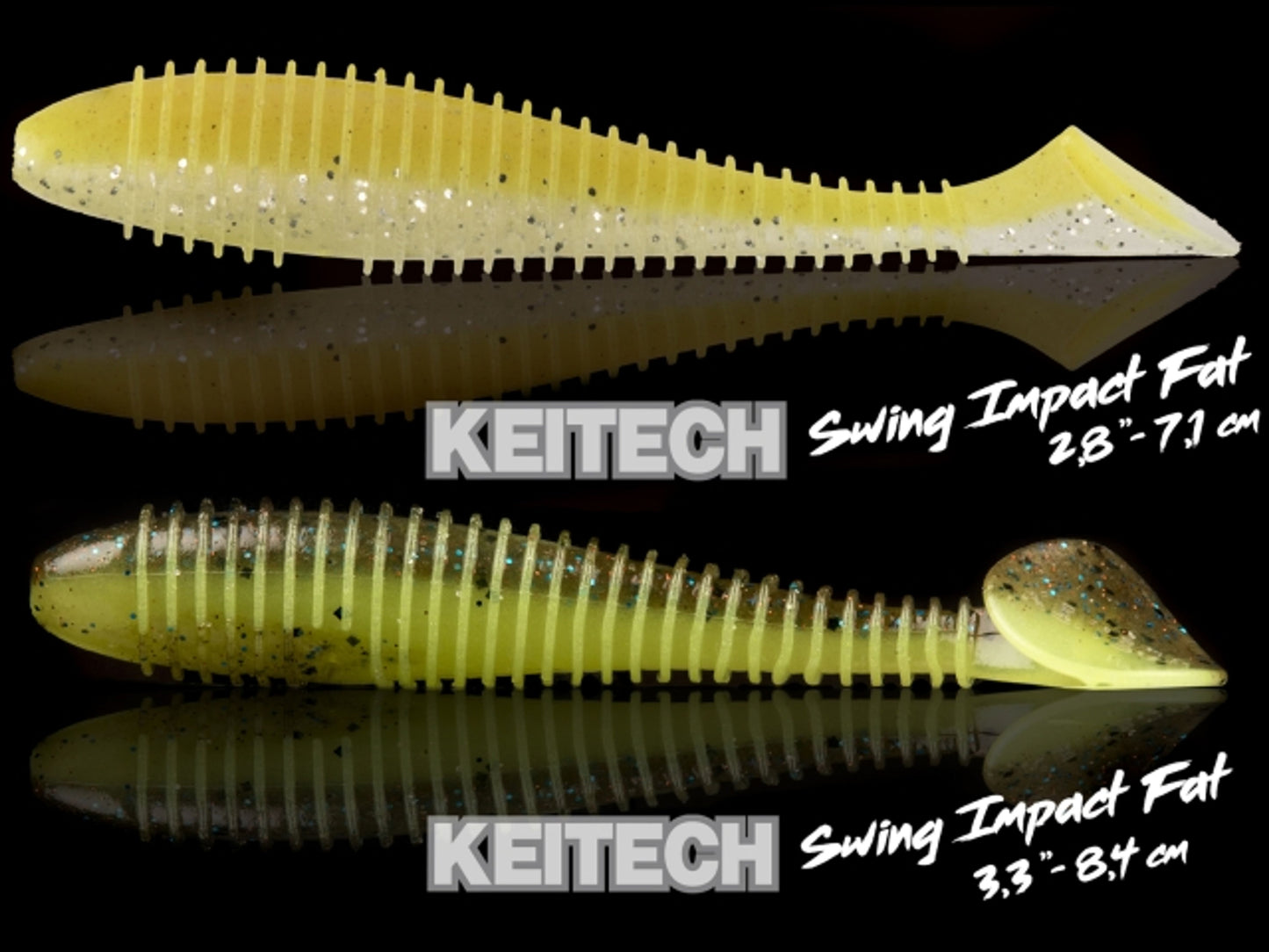 Naluca Soft Shad Keitech Swing Impact Fat Chart Shad 484 9.6cm