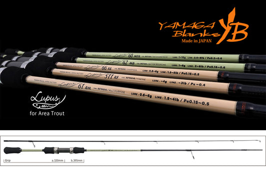 Lanseta Spinning Yamaga Blanks Yamaga Blanks Lupus Area 60mtr Motion 1.83m 1-10gr