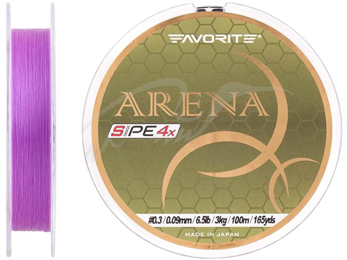Fir Textil Favorite Arena Pe 4x Purple 100m #0.2 / 0.076mm / 2.1kg