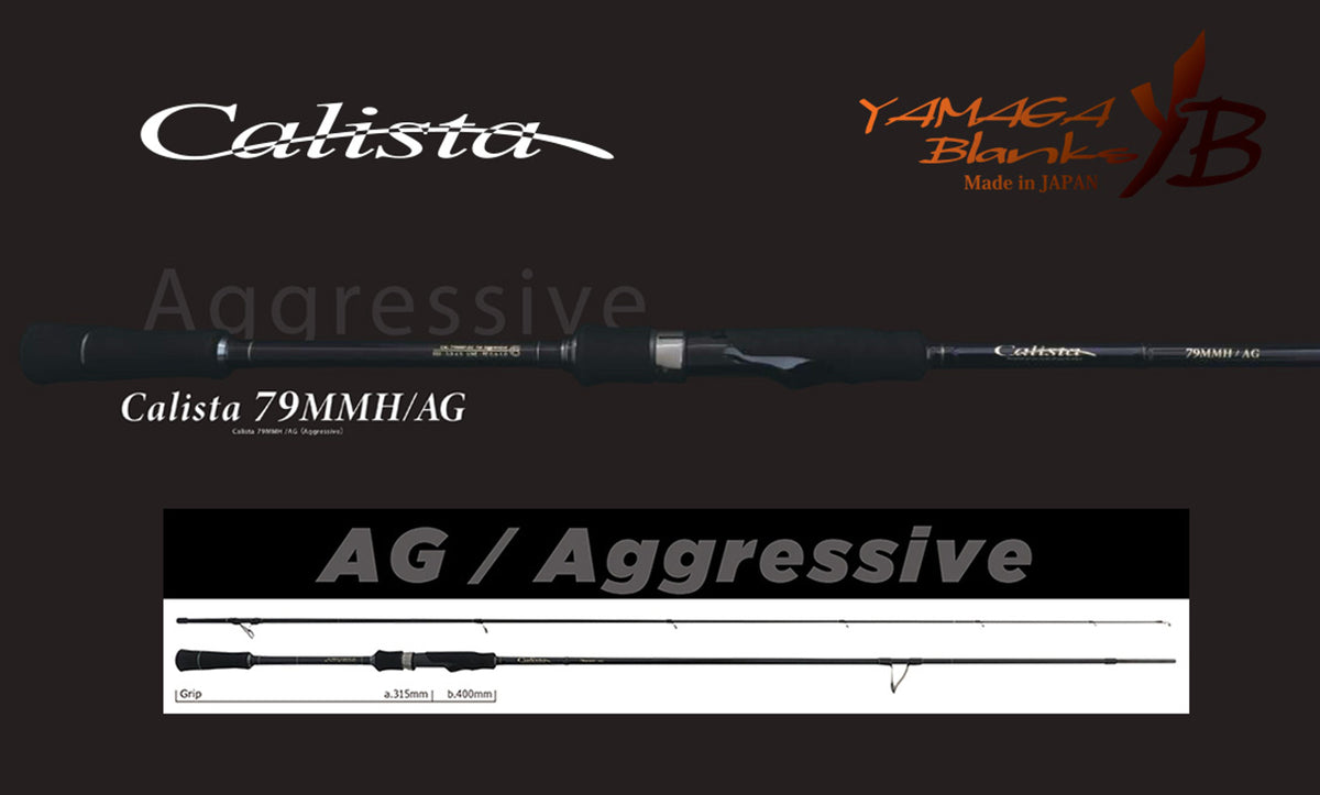 Lanseta Spinning Yamaga Blanks Yamaga Calista 79mmh/ag Aggressive 2.38m 35gr Fuji Titanium Torzite