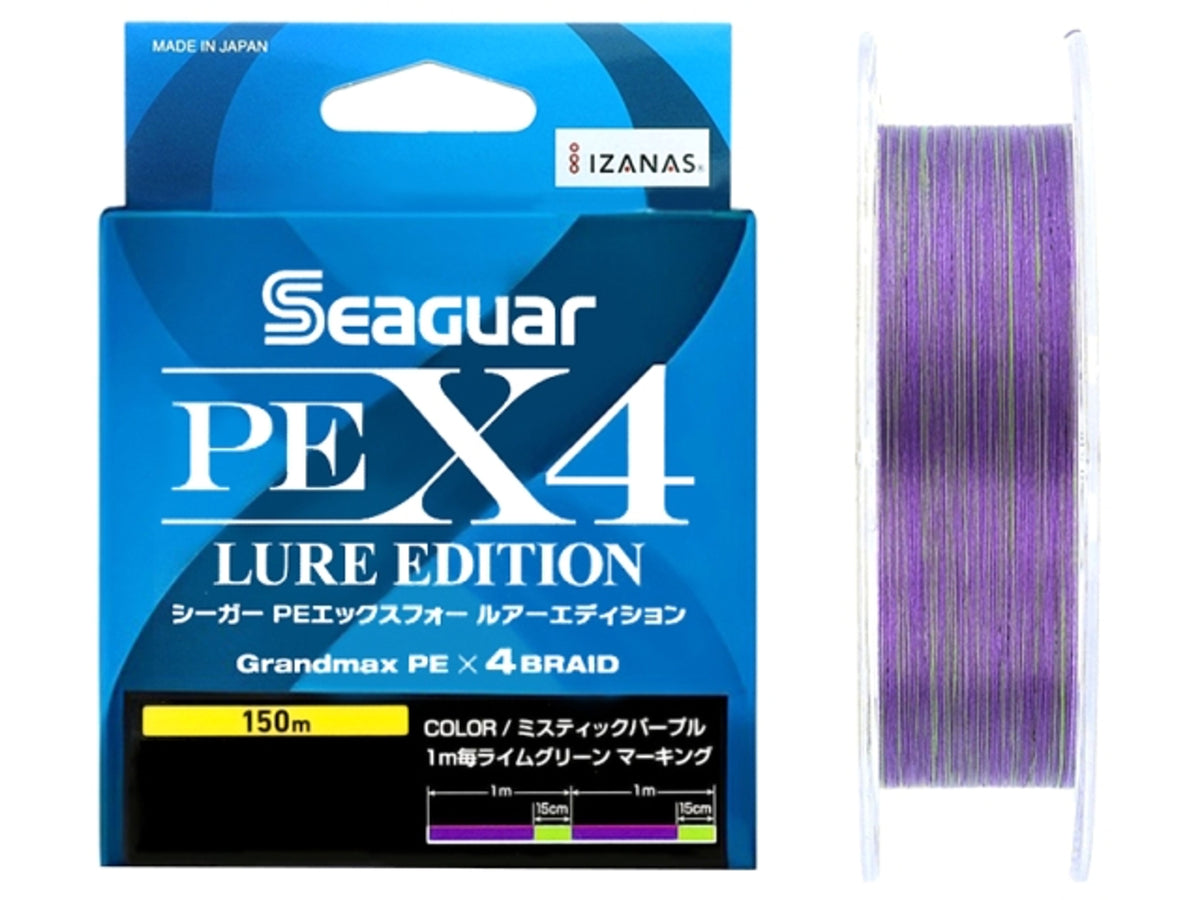 Seaguar Grandmax Lure Edition X4 Pe Braid 150m Purple #0.25 - 0.083mm - 4.9lb