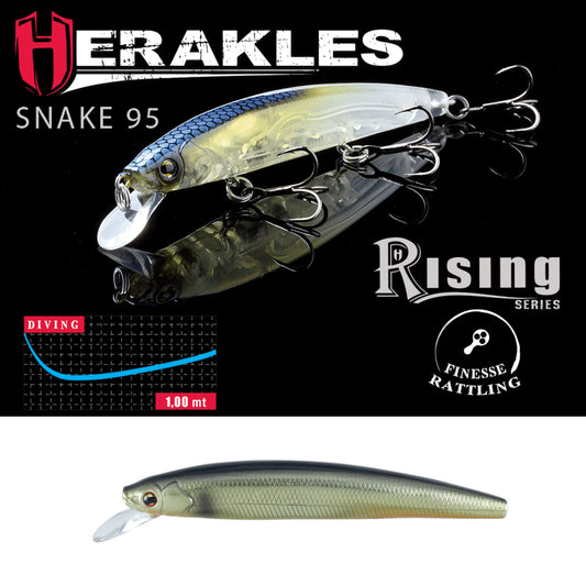 Vobler Herakles Snake 95f 9.5cm 8.8gr Smoke Gold