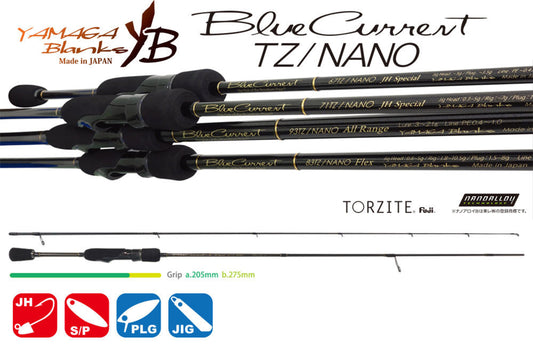 Lanseta Spinning Yamaga Blanks Yamaga Blue Current 62tz Nano 1.88m 3gr Fuji Titanium Torzite