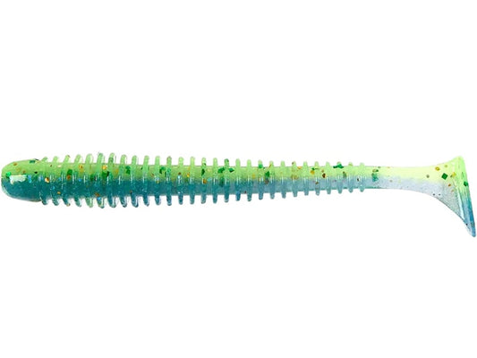 Naluca Soft Shad Keitech Swing Impact Slim Midnight Chart Back Ea#17t 10cm