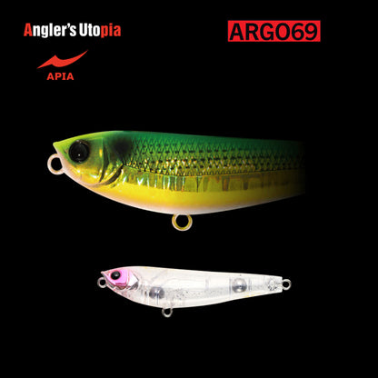 Vobler Apia Argo 69 8.5gr 69mm 10 Peach Clear Glitter