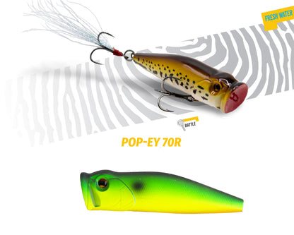 Vobler Herakles Popper Pop-ey 70 R 7cm 19.5gr Green Tiger