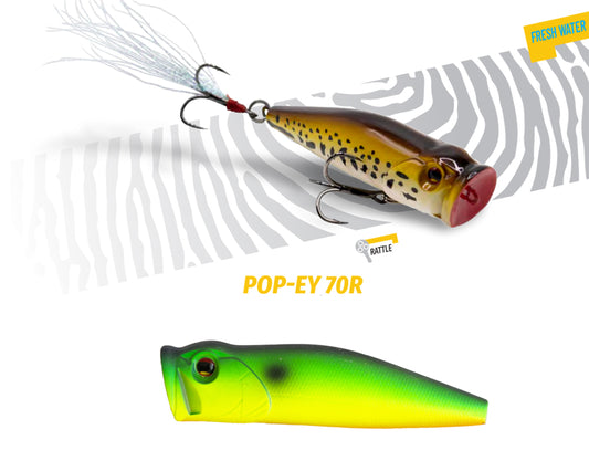 Vobler Herakles Popper Pop-ey 70 R 7cm 19.5gr Green Tiger
