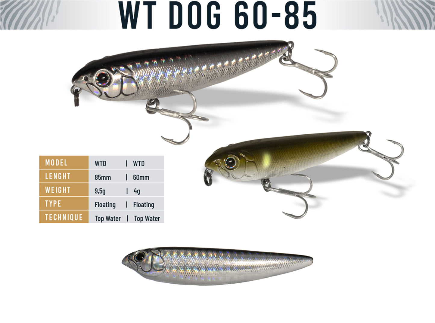 Vobler Herakles Wt-dog 85 8.5cm 9.5gr Shad
