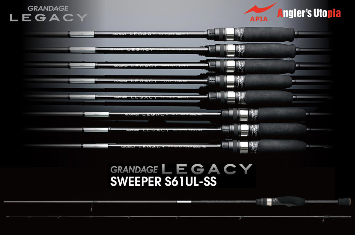 Lanseta Spinning Apia Apia Grandage Legacy Sweeper S61ul-ss 1.85m 0.2-4gr