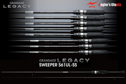 Lanseta Spinning Apia Apia Grandage Legacy Sweeper S61ul-ss 1.85m 0.2-4gr