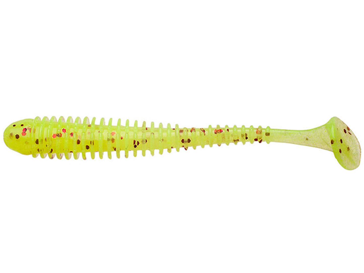 Naluca Soft Keitech Swing Impact Slim Chartreuse Red Flake Pal#01 8.9cm
