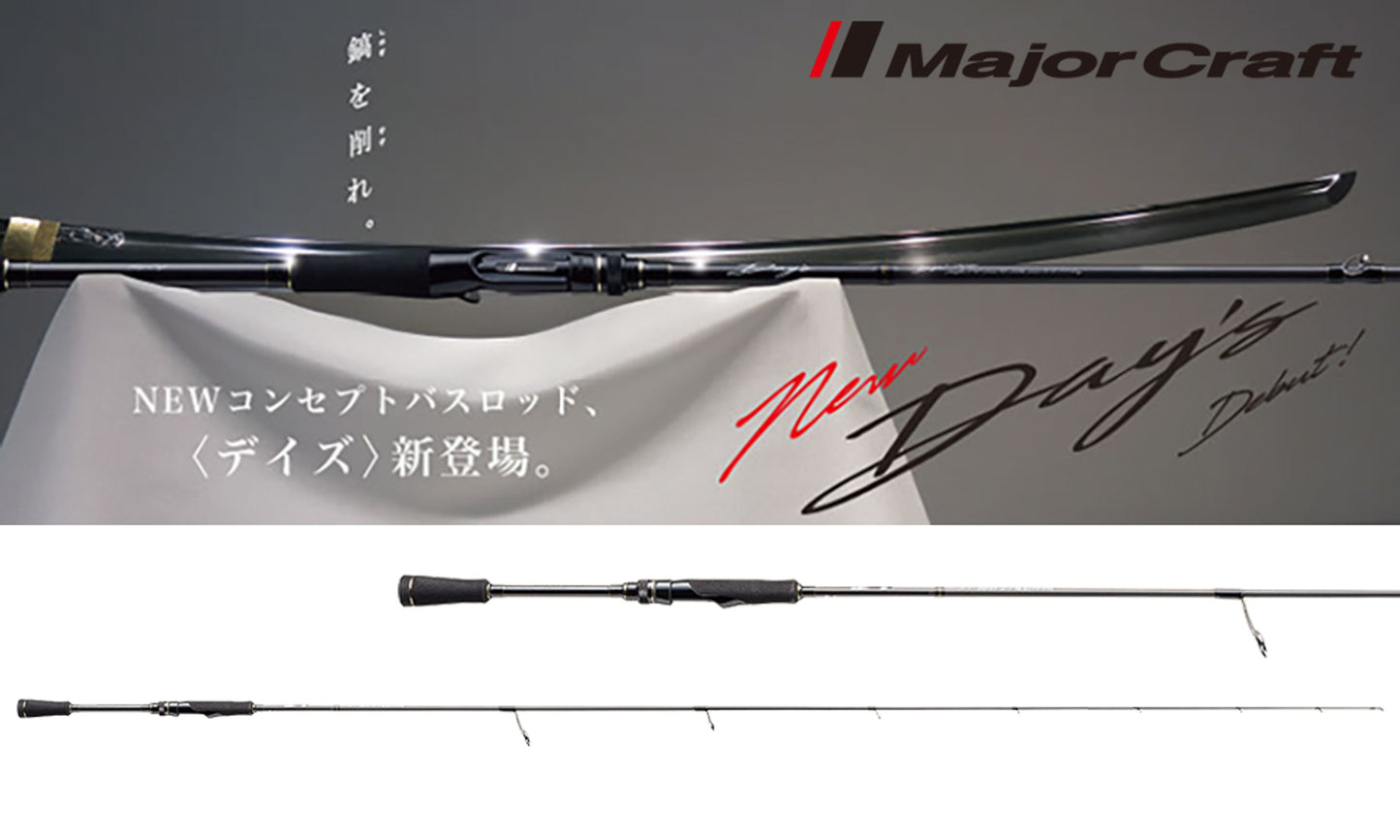 Lanseta Spinning Major Craft Lanseta Major Craft Days Dys-68l Fast 1.98m 1/16-1/4oz 1.7-7gr