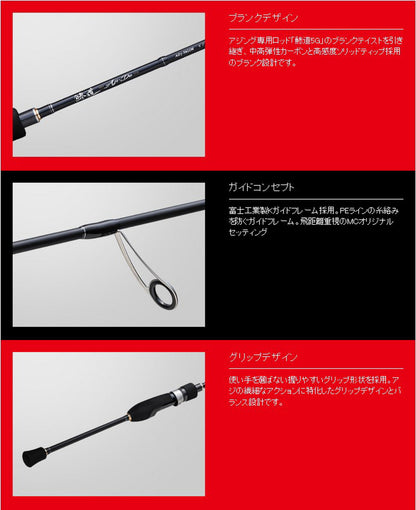 Lanseta Spinning Major Craft Lanseta Major Craft Aji-do 1g Ad1-s682l Ex.fast 2.07m 0.2-3gr