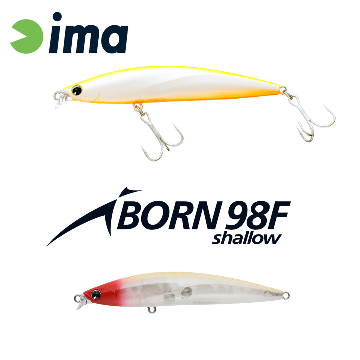 Vobler Ima Iborn 98f Shallow 98mm 13gr 017 Classical Red Head
