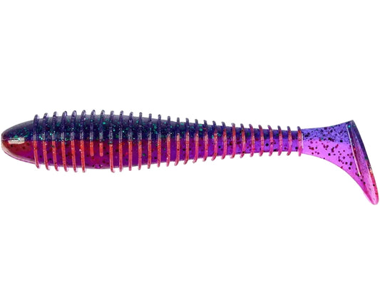 Naluca Soft Shad Keitech Swing Impact Fat Sexy Junebug Ea#25t 7.1cm