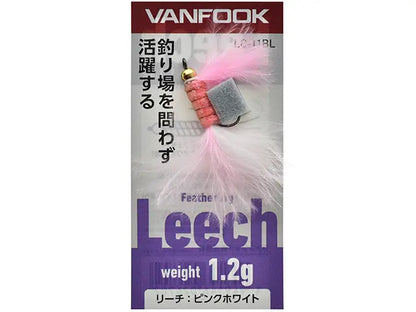 Vanfook Leech LC-11BL 1.2g Pink and White 1.2g Pink and White