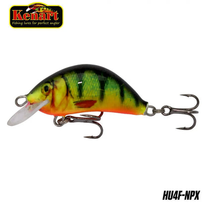 Vobler Clean Hunter Floating 4cm/4g Kenart : Culoare - Natural Perch Fluo