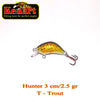 Vobler Clean Hunter Sinking 3cm/3g Kenart : Culoare - Trout