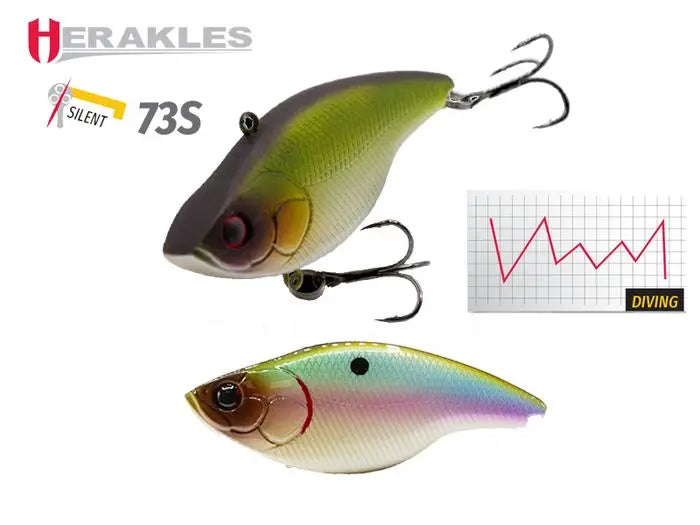 Vobler Herakles Blaze Rattle 73 Silent S 7.3cm 17gr Rainbow Shinner