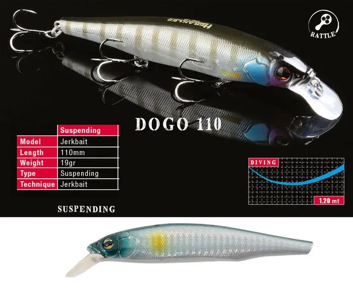 Vobler Herakles Dogo 110sp 11cm 19gr Acciuga